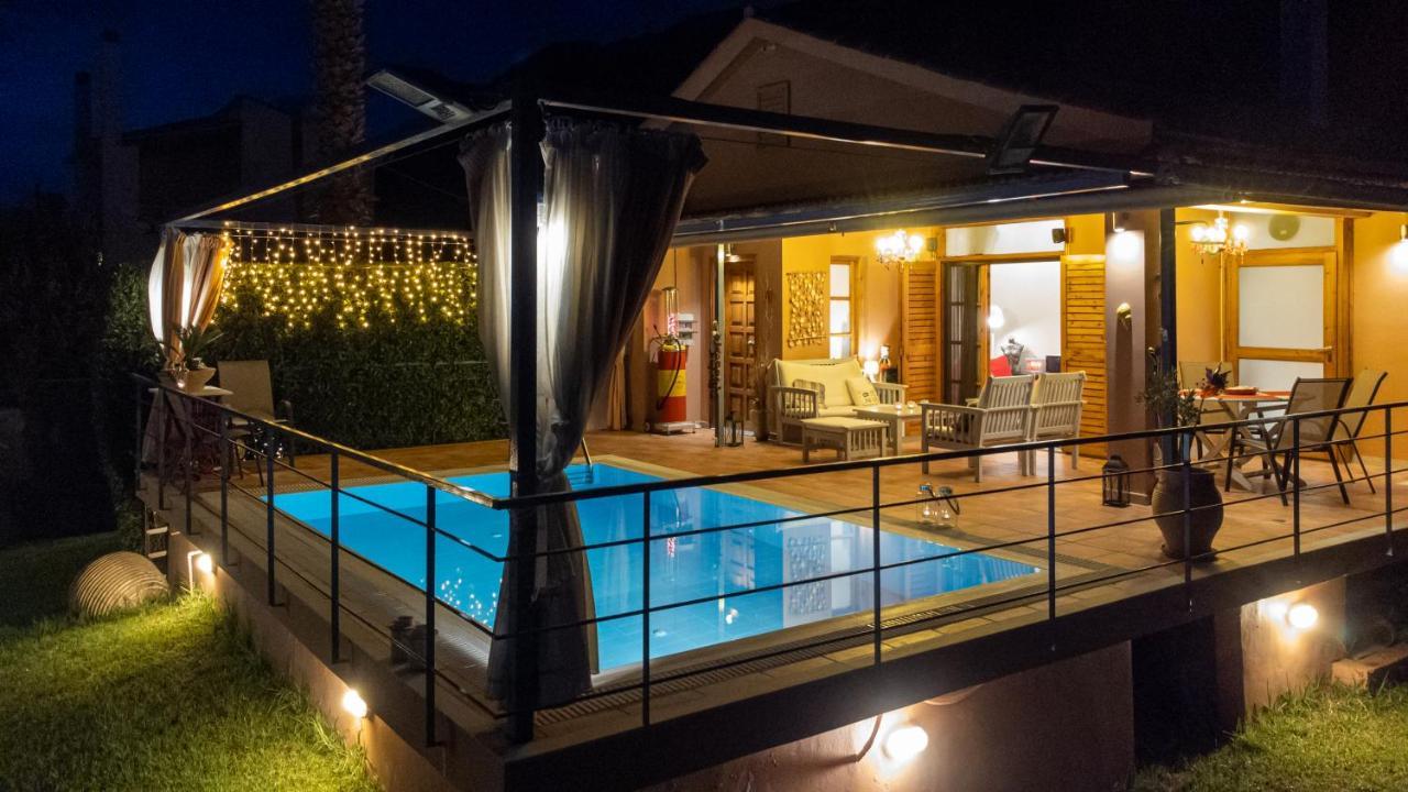 Cozy Small Smart Villa With Private Pool Mikri Mantineia Kalamata Exteriér fotografie